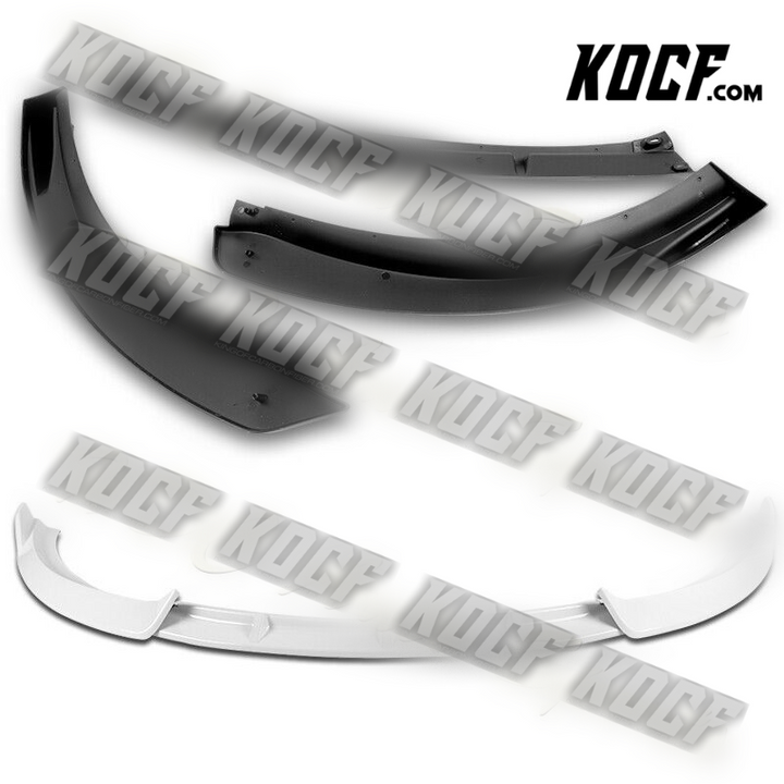 For 2010-2013 Kia Forte STP-Sty Painted White Front Bumper Splitter Spoiler Lip - KOCF.com - Car Parts