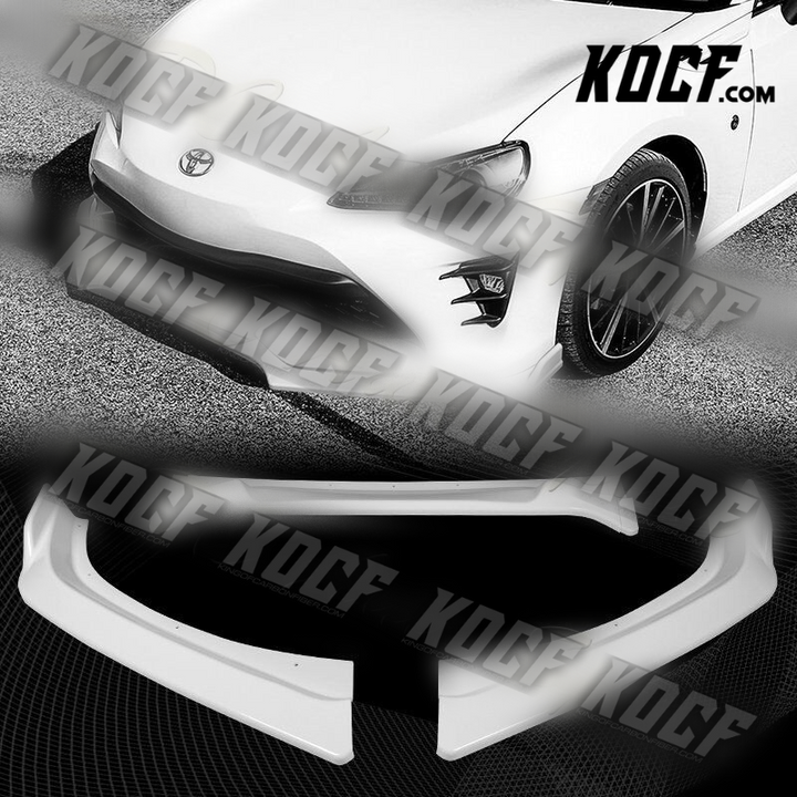 For 17-20 Toyota 86 CS-Style JDM Painted White Front Bumper Splitter Spoiler Lip - KOCF.com - Car Parts