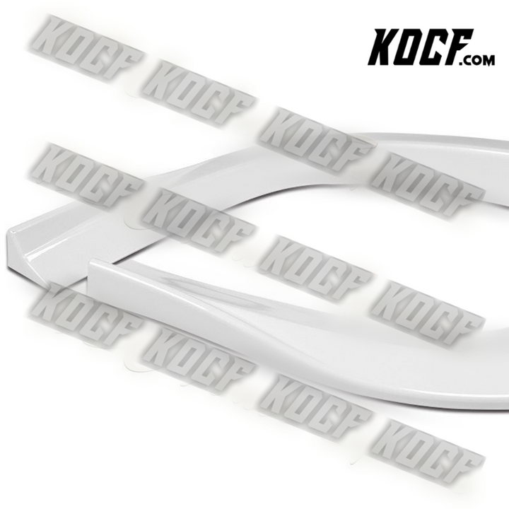 For 08-15 Mits Lancer RA-Style Painted White Front Bumper Splitter Spoiler Lip - KOCF.com - Car Parts