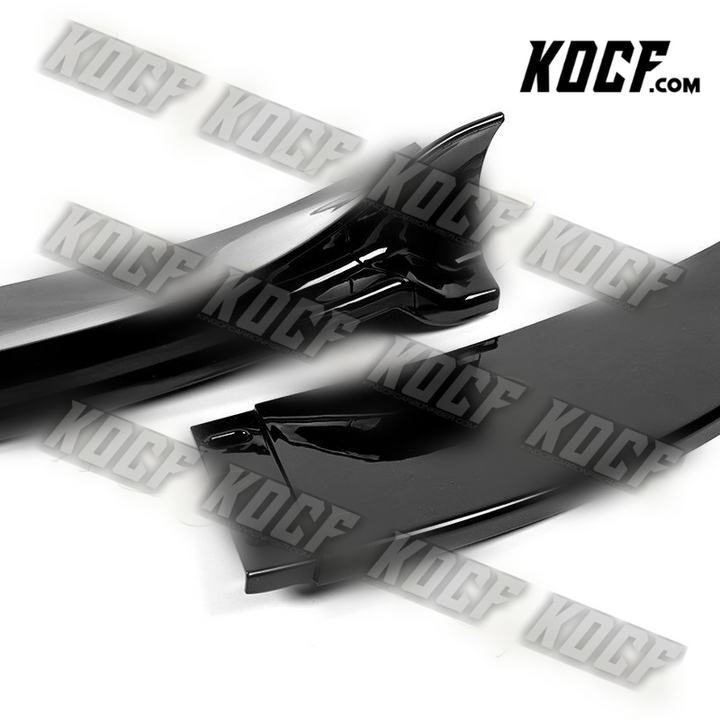 For 2006-2010 BMW E60 M5 H-Style Painted Black Front Bumper Splitter Spoiler Lip - KOCF.com - Car Parts