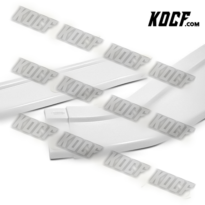 For 2016-2019 Lexus GS-Series Painted White V2-Style Front Bumper Spoiler Lip - KOCF.com - Car Parts