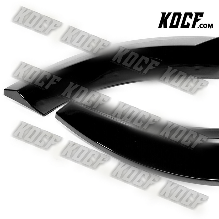 For 2008-2011 Mercedes C-Class Sport W204 Painted Black Front Bumper Spoiler Lip - KOCF.com - Car Parts