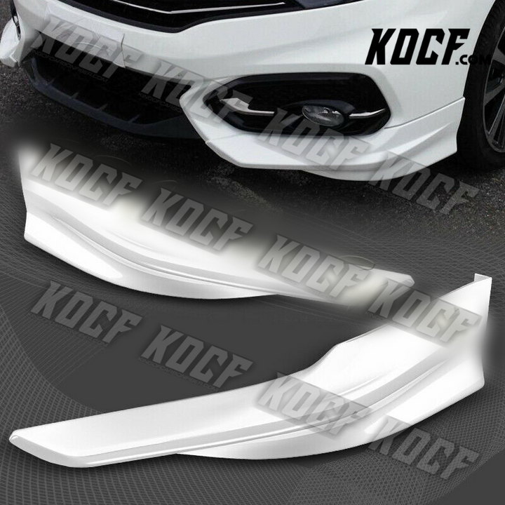 For 2014-2015 Honda Civic 2DR HFP-Style Painted White Front Bumper Spoiler Lip - KOCF.com - Car Parts