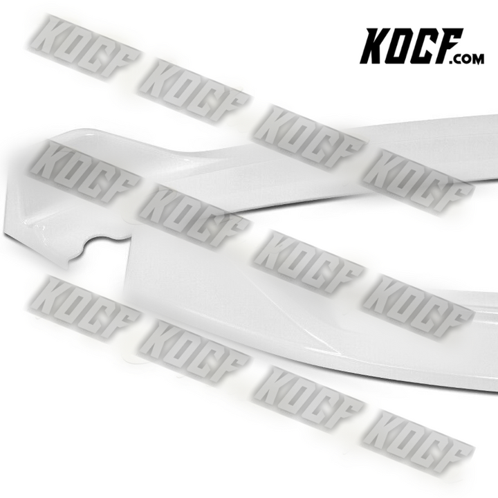 For 2012-2014 Ford Focus ST MK3 GT-Style Painted White Front Bumper Spoiler Lip - KOCF.com - Car Parts