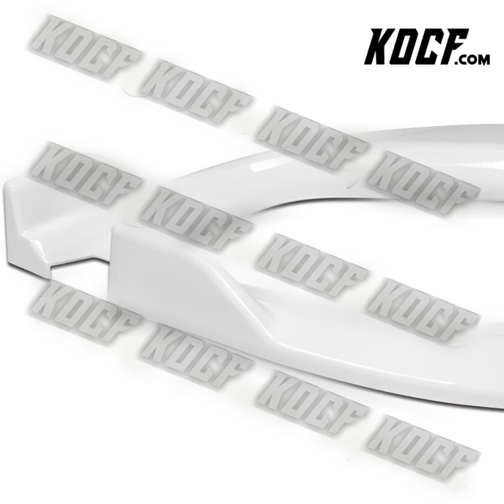 For 2006-2008 Honda Civic Coupe CS-Style Painted White Front Bumper Spoiler Lip - KOCF.com - Car Parts