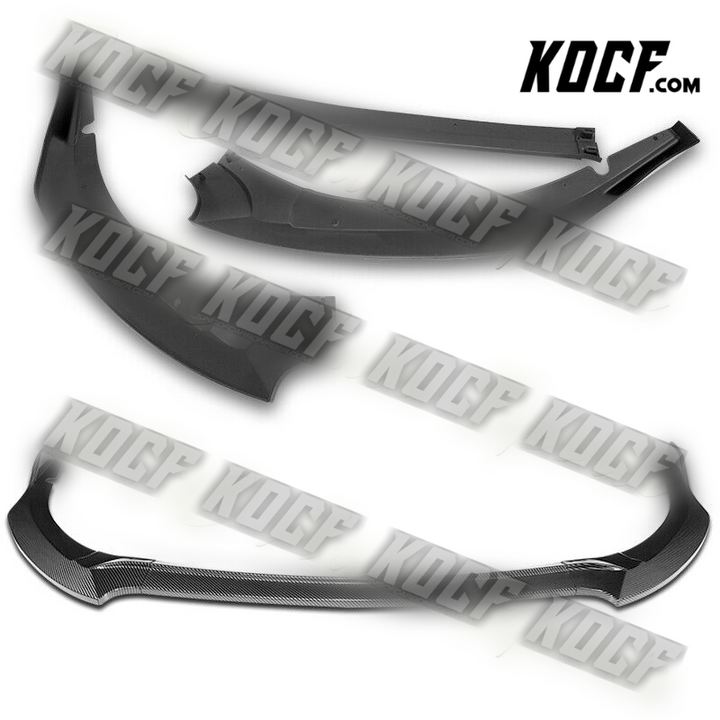 For 2017-2019 Toyota Corolla SE XSE GT-Style Matt Black Front Bumper Spoiler Lip - KOCF.com - Car Parts