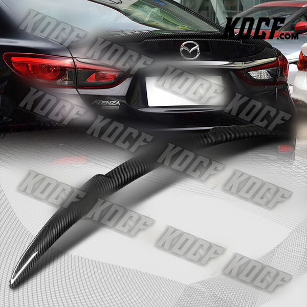 For 2014-2021 Mazda 6 V-Style Carbon Fiber Duckbill Trunk Spoiler Wing - KOCF.com - Car Parts