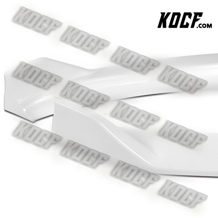 For 2014-2016 Kia Forte EX LX SX Painted White Front Bumper Splitter Spoiler Lip - KOCF.com - Car Parts