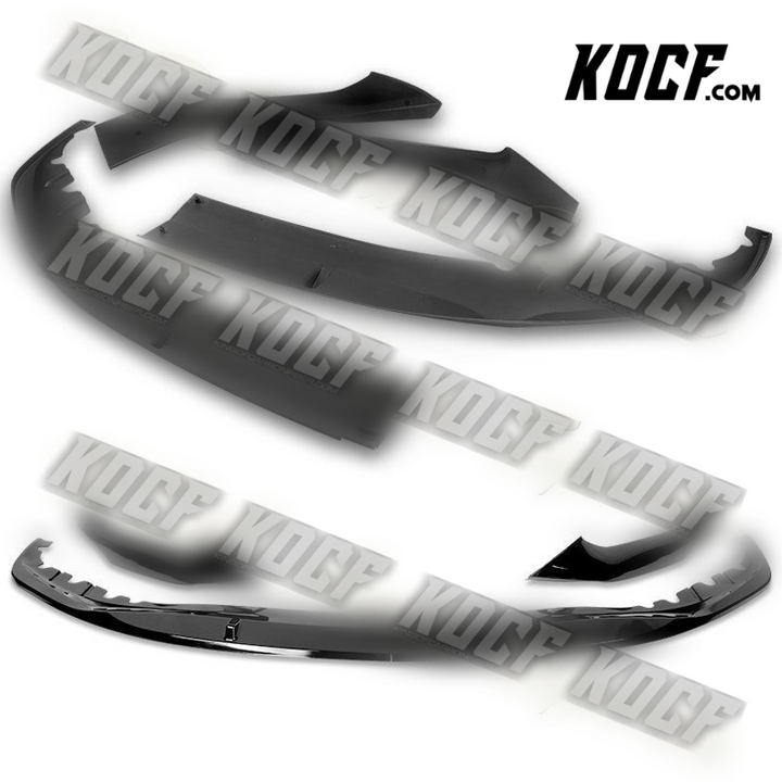 For 2017-2020 BMW 5-Series G30 M-Sport Painted Black Front Bumper Spoiler Lip - KOCF.com - Car Parts