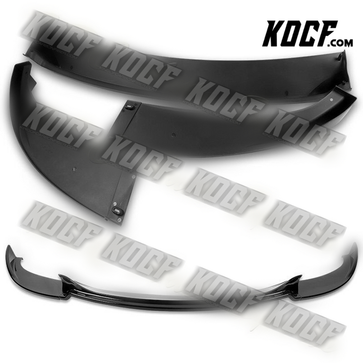 For 2006-2010 BMW E60 M5 H-Style Painted Black Front Bumper Splitter Spoiler Lip - KOCF.com - Car Parts