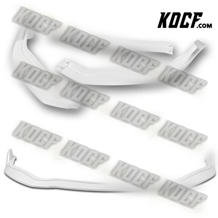 For 2016-2019 Lexus GS-Series Painted White V2-Style Front Bumper Spoiler Lip - KOCF.com - Car Parts