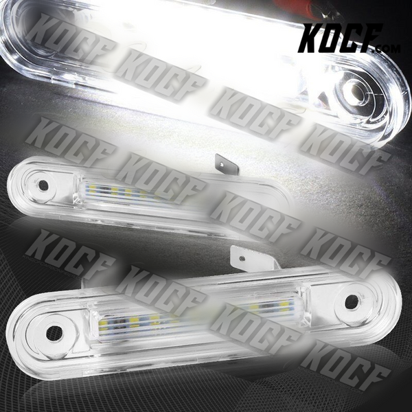 For Mercedes-Benz W124 W201 W202 C/E-Class White 18-SMD LED License Plate Lights - KOCF.com - Car Parts