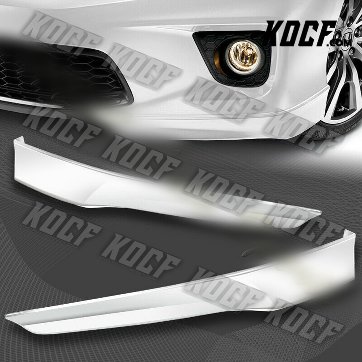 For 13-15 Honda Accord Coupe HFP-Style Painted White Front Bumper Spoiler Lip - KOCF.com - Car Parts