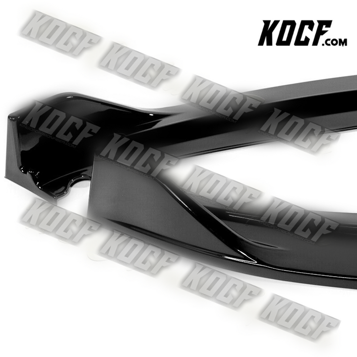 For 2012-2014 Ford Focus ST MK3 GT-Style Painted Black Front Bumper Spoiler Lip - KOCF.com - Car Parts