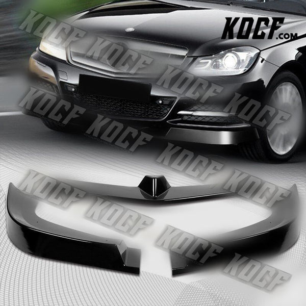 For 2012-2014 Mercedes C-Class W204 Painted Black Front Bumper Body Spoiler Lip - KOCF.com - Car Parts