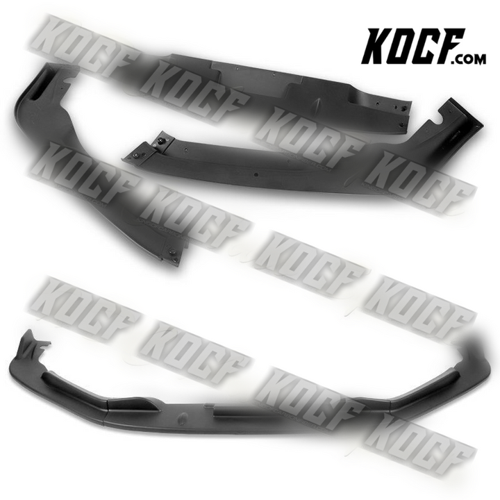 For 11-12 Honda CR-Z JP-Style Matt Black Front Bumper Body Splitter Spoiler Lip - KOCF.com - Car Parts