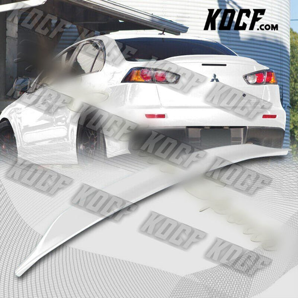 For 2008-2017 Mitsubishi Lancer EVO 10 Painted White Rear Trunk Duck Lid Spoiler - KOCF.com - Car Parts