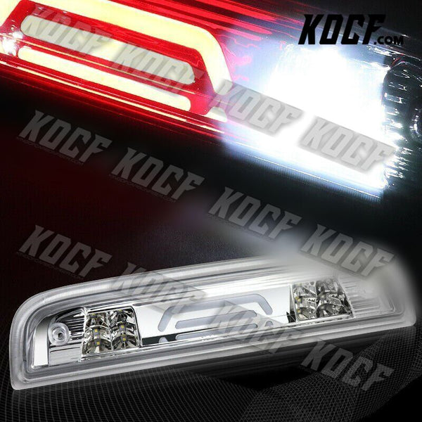 For Chevy/Silverado/GMC/Sierra Chrome Clear LED 3RD Third Brake Light+Cargo Lamp