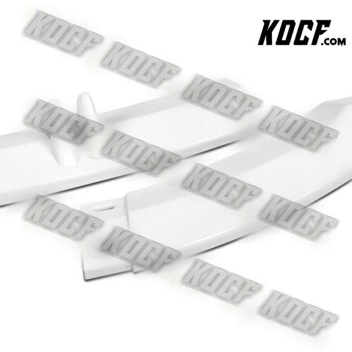 For 2022-2023 Audi S3 STP-Style Painted White Front Bumper Splitter Spoiler Lip - KOCF.com - Car Parts