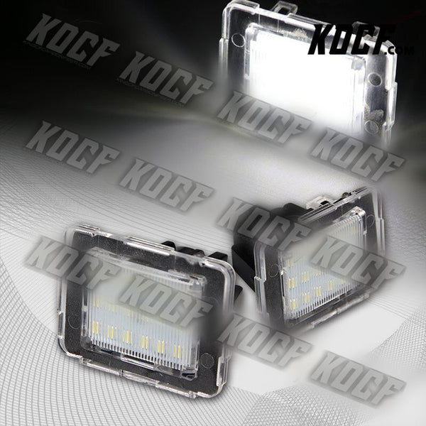 For Mercedes GL ML GLK GLA GLC GLE Class White 18-SMD LED License Plate Lights