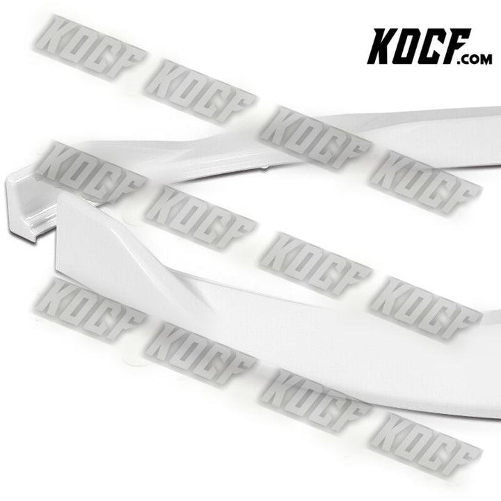 For 2022-2023 Audi S3 STP-Style Painted White Front Bumper Splitter Spoiler Lip - KOCF.com - Car Parts