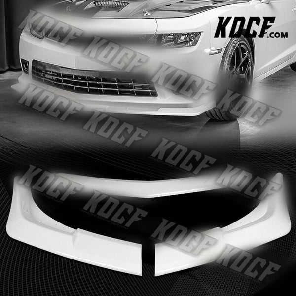 For 2014-2015 Chevy Camaro SS Z28 Painted White Front Bumper Body Spoiler Lip - KOCF.com - Car Parts