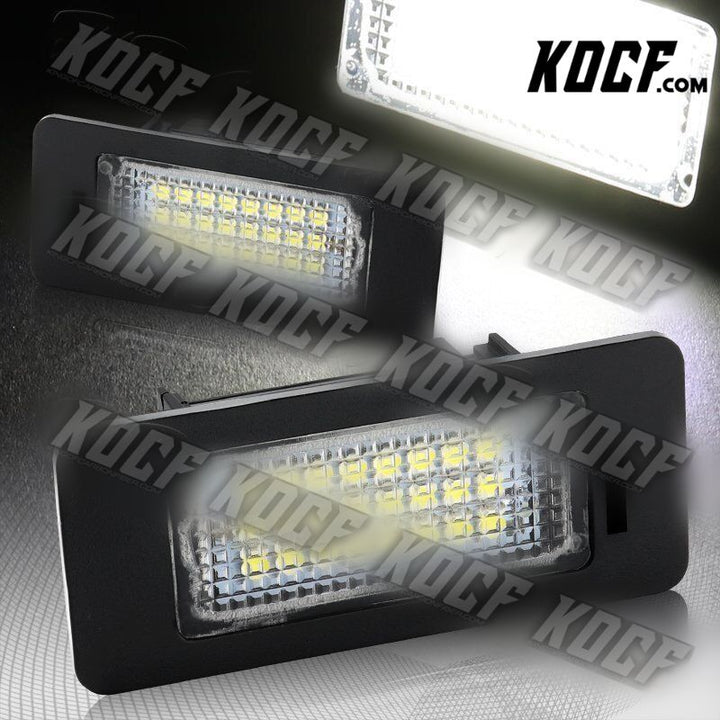 For BMW E60 E61 E70 E71 E82 E84 E88 White 6000K 24-SMD LED License Plate Lights - KOCF.com - Car Parts