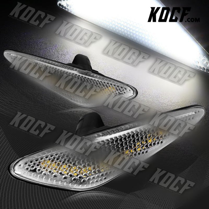 For 2016-2020 Mazda MX-5/Miata Clear White LED Turn Signal Side Marker Lights - KOCF.com - Car Parts