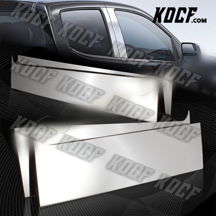 For Chevy/Colorado Crew Cab Stainless Polish Chrome Door Pillar Post 4-PCS - KOCF.com - Car Parts