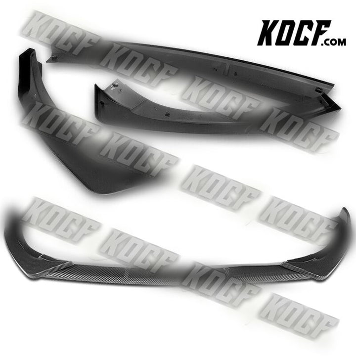 For 2021-2022 Kia Optima K5 Carbon Painted Front Bumper Splitter Spoiler Lip 3pc - KOCF.com - Car Parts