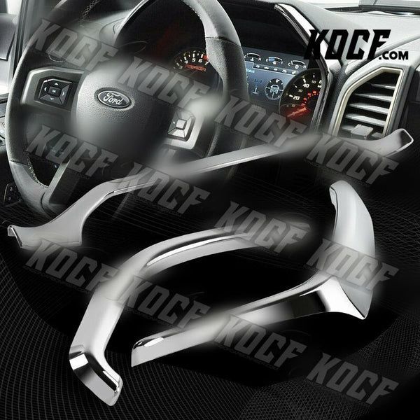 For 2015-2020 Ford F-150 F150 Chrome Grain Dashboard Instrument Trim Strip Cover - KOCF.com - Car Parts