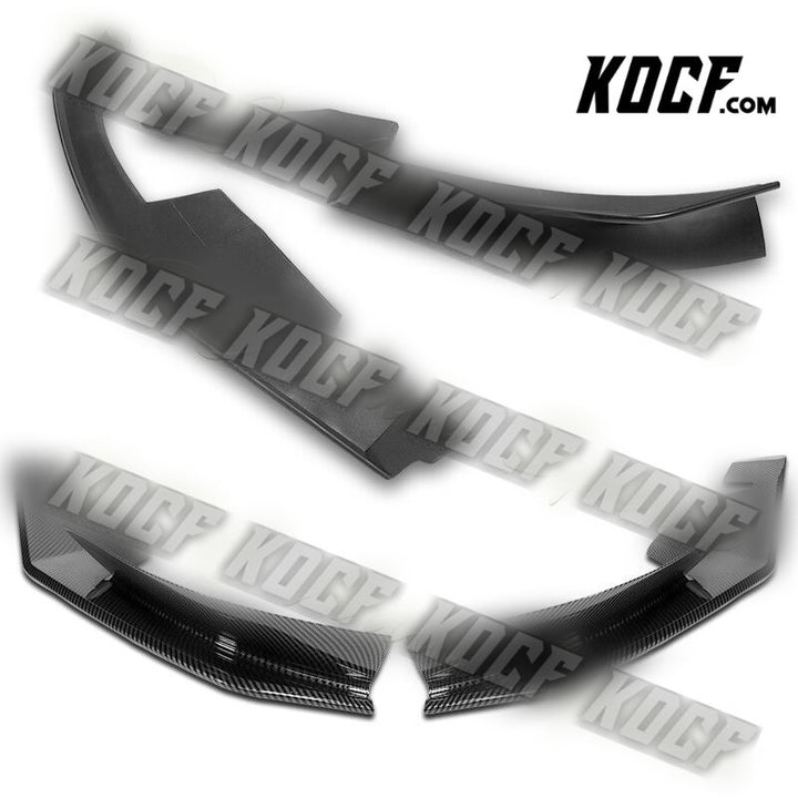 For 2004-2008 Mazda RX8 RX-8 MS-Style Carbon Look Front Bumper Spoiler Lip 2pcs - KOCF.com - Car Parts