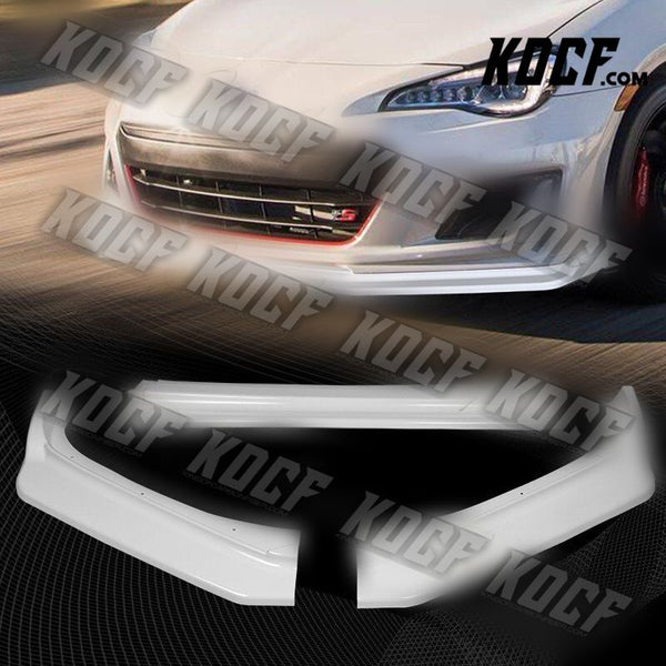 For 17-20 Subaru BRZ CS-Style Painted White Front Bumper Splitter Spoiler Lip - KOCF.com - Car Parts