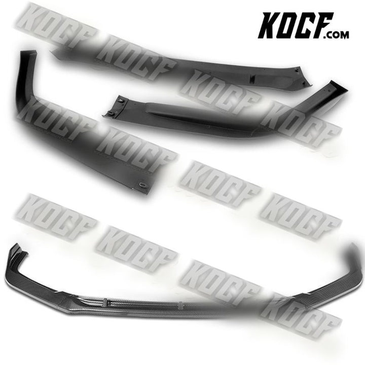 For 2016-2017 Honda Accord Sedan STP-Style Carbon Look Front Bumper Spoiler Lip - KOCF.com - Car Parts