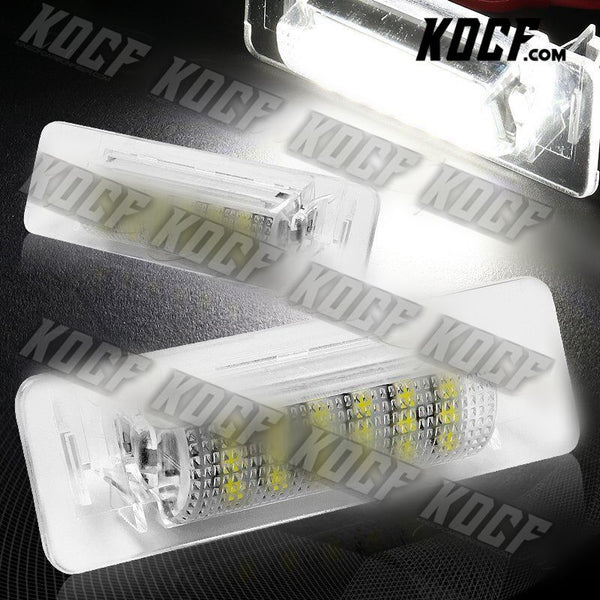 For Mercedes Benz C/E-Class W210 W202 4DR White 18-SMD LED License Plate Lights - KOCF.com - Car Parts