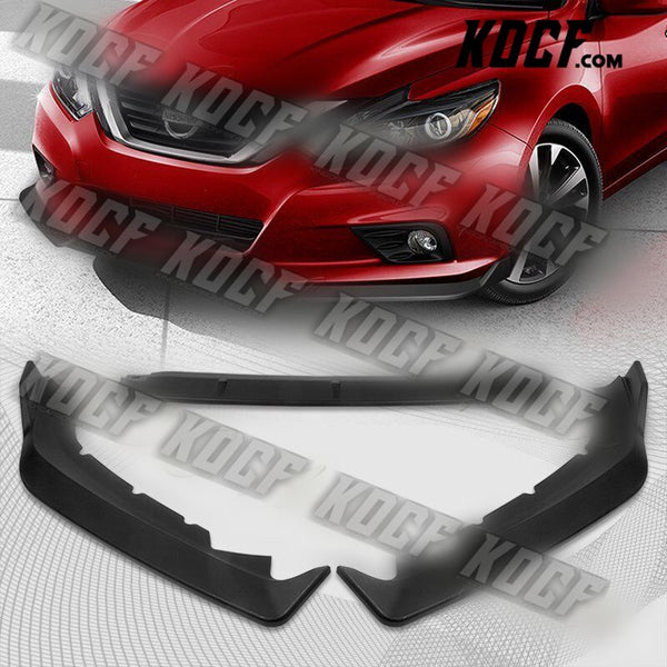 For 2016-2018 Nissan Altima Sedan Matt Black Front Bumper Splitter Spoiler Lip - KOCF.com - Car Parts