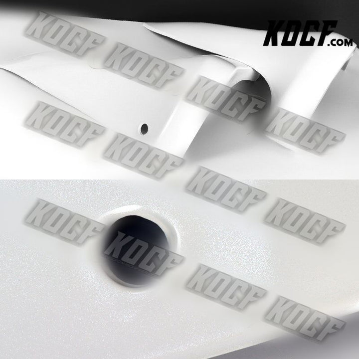 For 03-09 Nissan 350Z Z33 Painted White Rear Bumper Lip Mud Guards Spats Aprons - KOCF.com - Car Parts