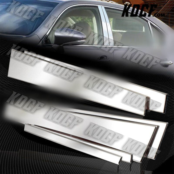 For 2007-2015 Lexus LS460 Stainless Polish Mirror Chrome Door Pillar Trim 6-PCS