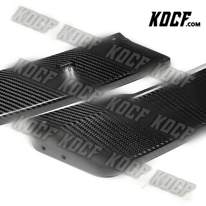 For 2002-2005 BMW 3-Series E46 Sedan Real Carbon Fiber Front Bumper Spoiler Lip - KOCF.com - Car Parts