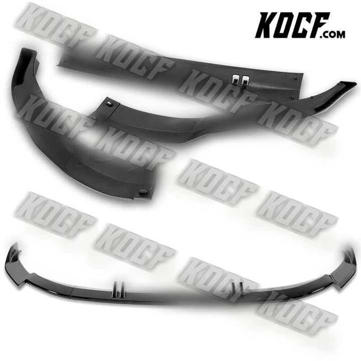 For 2022-2023 Audi A3 Sedan STP-Style Painted Black Front Bumper Spoiler Lip - KOCF.com - Car Parts