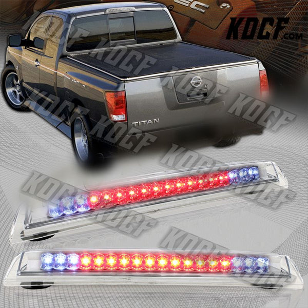 For 04-15 Nissan Titan Chrome Housing LED Rear Stop 3RD Third Brake Cargo Light - KOCF.com - Car Parts