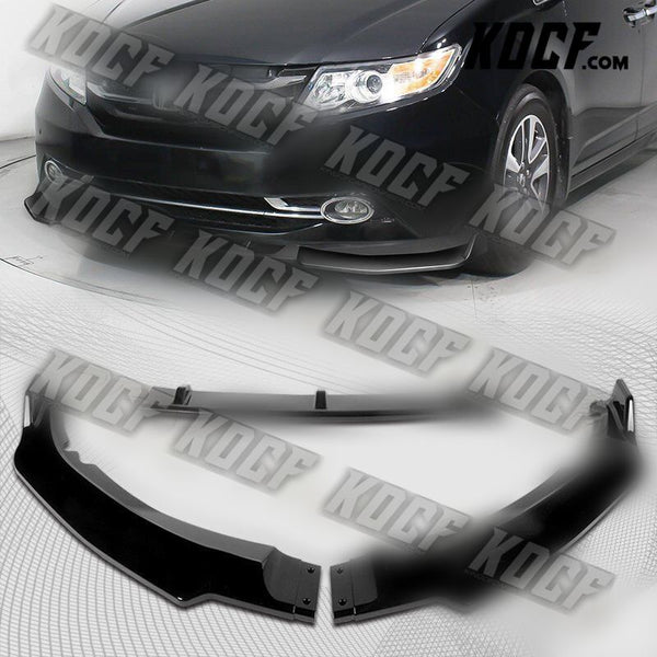 For 2011-2017 Honda Odyssey CK-Style Painted Black Front Bumper Splitter Spoiler Lip - KOCF.com - Car Parts