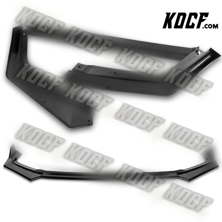 2022+ 11th Gen Civic Sedan Painted Black Front Bumper Splitter Spoiler Lip - KOCF.com - Car Parts