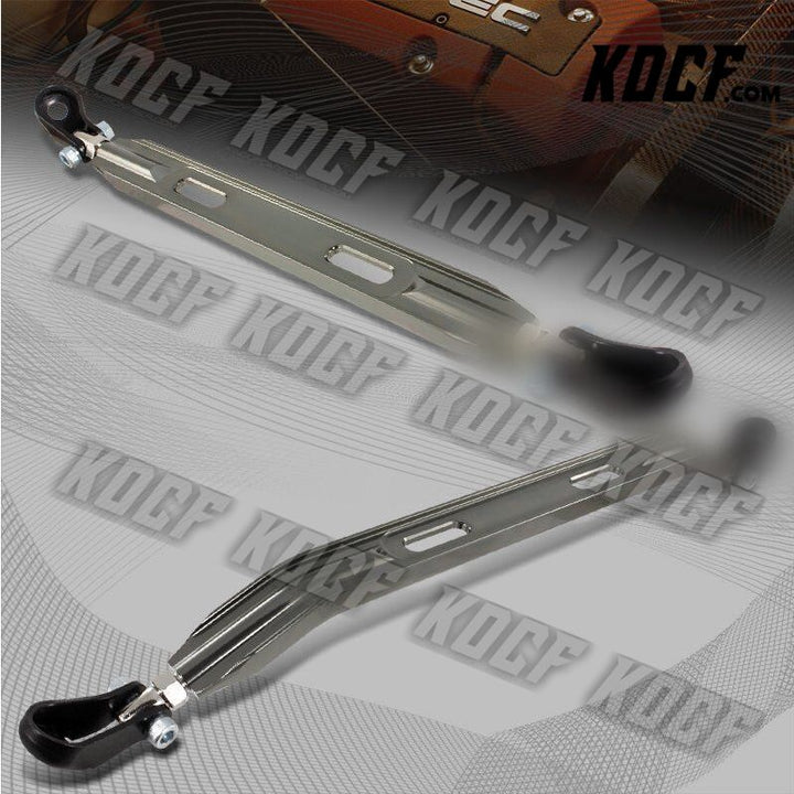 For 1996-2000 Honda Civic GUN METAL Aluminum Lower Front+Rear Strut Tie bar 2pcs - KOCF.com - Car Parts