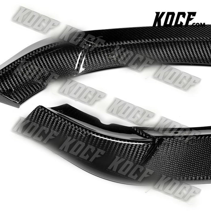 For 2002-2005 BMW 3-Series E46 Sedan Real Carbon Fiber Front Bumper Spoiler Lip - KOCF.com - Car Parts