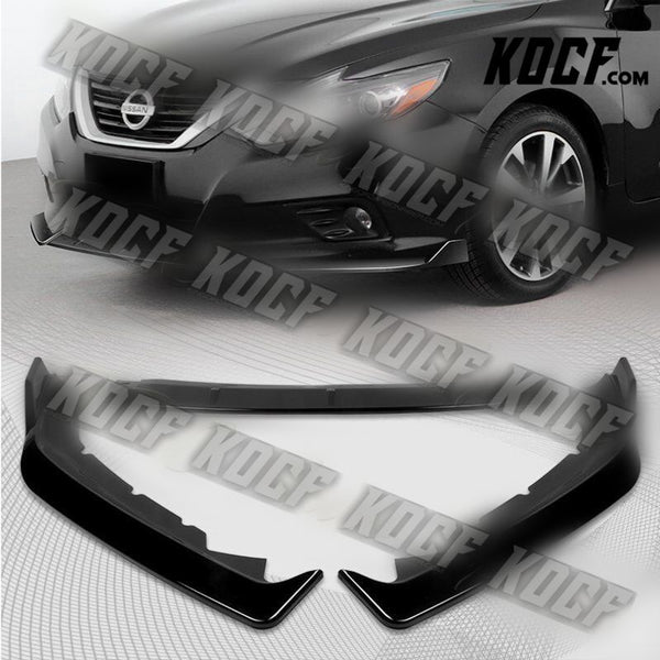 For 2016-2018 Nissan Altima 4DR Painted Black Front Bumper Splitter Spoiler Lip - KOCF.com - Car Parts