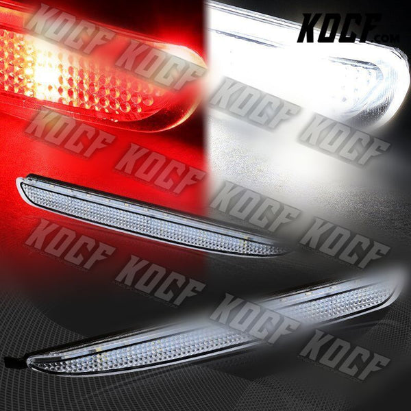 For 2003-2008 Mazda 6 Clear Lens LED Rear Bumper Reflector Brake Stop Light Lamp