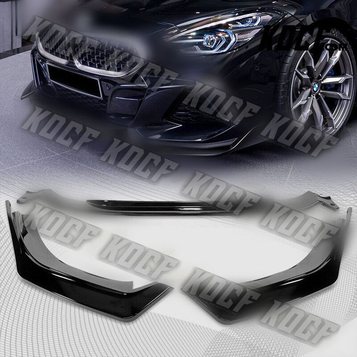 For 2019-2022 BMW Z4 G29 M-Sport Painted Black Front Bumper Body Kit Spoiler Lip - KOCF.com - Car Parts