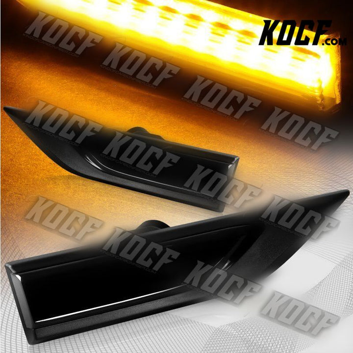 For 2015-2018 VW Transporter Amber LED Smoke Lens Turn Signal Side Marker Lights - KOCF.com - Car Parts