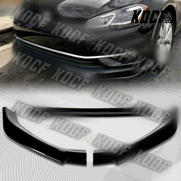 For 18-21 Volkswagen Golf MK7.5 Painted Black Front Bumper Splitter Spoiler Lip - KOCF.com - Car Parts